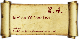 Marlep Alfonzina névjegykártya